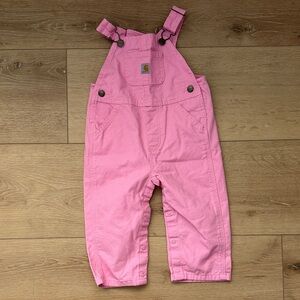 Carhartt Baby Pink Overalls with Front Pocket